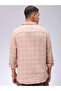 Men Beige Regular Fit Checked Shirt - 4