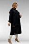 68031 Plus Size Linen Shirt with Stripe Detail - Black - 5