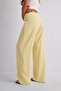 High Waist Button Detailed Wide Leg Stylish Comfortable Women's Trousers - 4