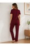 Women's Viscose Great Printed Straight Zero Neck Pajama Set - 2