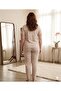 Flowery Summer Lycra Patterned Women's Terry Fleece Pajama Set - 5