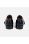 Men's Black Lace-Up Brogue Classic Leather Shoes - 5