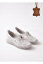 Mostar Premium Genuine Leather Full Orthopedic White Ballet Flats