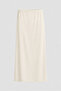 Elastic Waist Petticoat Skirt Ecru
