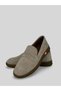 Virella Women's Genuine Suede Textured Tan Moccasin Rubber Sole Casual Loafer 2 cm - 6