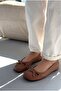 Telion Tan Genuine Leather Women's Ballerinas - 2