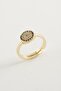 ILKESHOP خاتم نازار (10227) مرصع بالأحجار - أصفر - 2