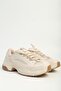 Women's Beige Sneaker Thick Sole Sports Shoes - 3