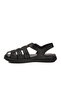Black Genuine Leather Men's Casual Sandals Pc-7462 m - 4