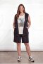 Stone Detailed Hooded Oversized Sleeveless Tracksuit Shorts Set - 3