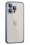 Ilkeshop iPhone 15 Pro Max Metal Bumper Matte Cover (163014) - Navy Blue