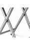 Foldable Marble Wooden Chair - Portable Folding Stool with Metal Frame, Lightweight Waterproof Seat for Home, Kitchen, Office, Balcony, Camping & Outdoor Use - White - 5