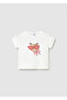 Baby Girl Printed T-Shirt White - 01080
