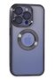 Ilkeshop New iPhone 15 Pro Max Case Slot Silicone (185912) - Purple