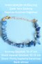 Sodalite Stone Broken Stone Bracelet Real Natural Stone Brass Plated Extension Chain Certified Bracelet