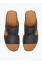Men Textured Leather Arabic Sandals