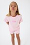 Girl's short set, double yarn, 100% cotton - 6