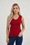Women's Sleeveless Basic Plain Bodysuit 6-Piece Flexible Daily Stylish U-Neck Princess Collar - 6
