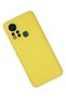 Ilkeshop New İnfinix Hot 11S Case Nano Inside Velvet Silicone (170938) - Yellow - 3
