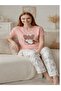 Women's Pajama Set Heart Teddy Bear - 2