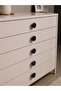 Black Button Metal 35mm Cabinet Handle Pack of 10 Furniture Cabinet Drawer Handle - 4