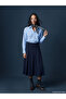 Pleated Skirt with Zipper Waist