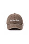 ''Set Me Free'' Embroidered Washed Cap /''Set Me Free'' Embroidered Washed Baseball Cap