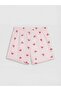 Heart Printed Girls' Shorts Pajama Set (S6) - 4