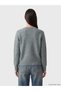 Alita City Lcw Everyday Gray Knitwear Plain Short Women's Cardigan with a Difference - 4