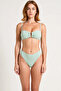 Women's Bikini Set with Adjustable Straps, Covered High Waist, Glittery Knitted, Without Underwire, with Accessories, Regular - 4
