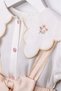 Baby Girl Beige Strappy Tutu Skirt and Floral Embroidered Blouse Set - 7