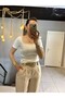 Women's White Color Lace Square Collar Short Sleeve Modal Blouse - 5