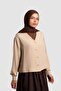 Tencel V-Neck Buttoned Jacket Stone - 2