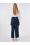 Wide Pocket Muslin Trousers Dark Navy Blue - 4