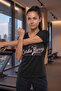Women's Regular Fit Varsity Tee With Short Sleeve