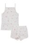Civil Girl's Floral Underwear Set |   Lycra Single Jersey |   School Nursery and Daily Use - Ecru - 3