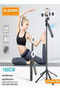 AI intelligent 360 Auto Face Tracking Tripod 360° Rotation with Stand & Light, Phone Camera Holder Stand with Remote & Gesture Control, Extendable Selfie Stick for GoPro/Video//Live Streaming A7 pro - 4