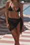 Women's Black Mesh Model Pareo Beach Dress - 2