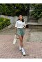 Women's Elastic Waist, Side Slits, Lined, Flowy Shorts
