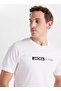 White Men's Standard Fit Logo Printed T-Shirt 12233999 Jjecorp Logo Tee Play Neck - 2