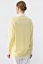 Knitted Shoulder Tie Shirt Yellow - 4