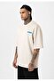 Spring Printed Oversize T-Shirt - Ecru - 3