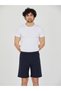 Navy Blue Men's Premium Slim Shorts - 6