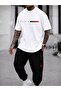 Unisex Wide-Let T-Shirt and Trackpants Paris Printed Set