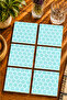Modern Design Set of 6 Coasters - Uv Printing Mdf - 10X10 cm
