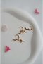 3-Piece Earring Set Minimal Hoop Earring Set with North Star and Moon Detail - 5