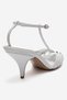 Ovier Women's Heeled Shoes with White Leather Accessories - 5