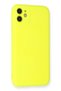 Ilkeshop iPhone 11 Case Nano Velvet Silicone (213050) - Yellow - 3