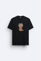 Cowboy Pinterest Printed Crew Neck Black T-Shirt T-Shirt