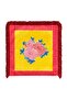 Floral Bouquet and Striped Border Fringe Throw Pillow Cover - Red Tassel Retro Pillowcase - 7